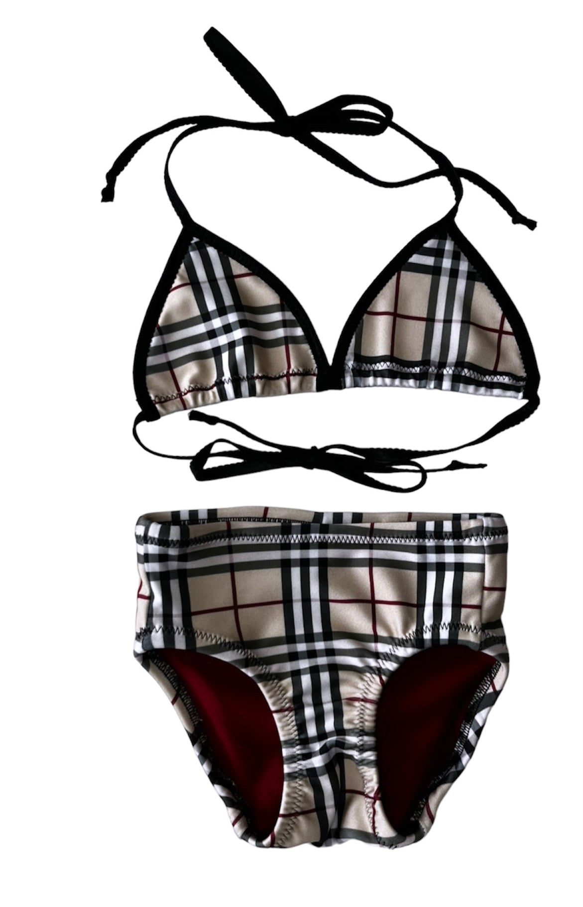 Plaid Bikini Set