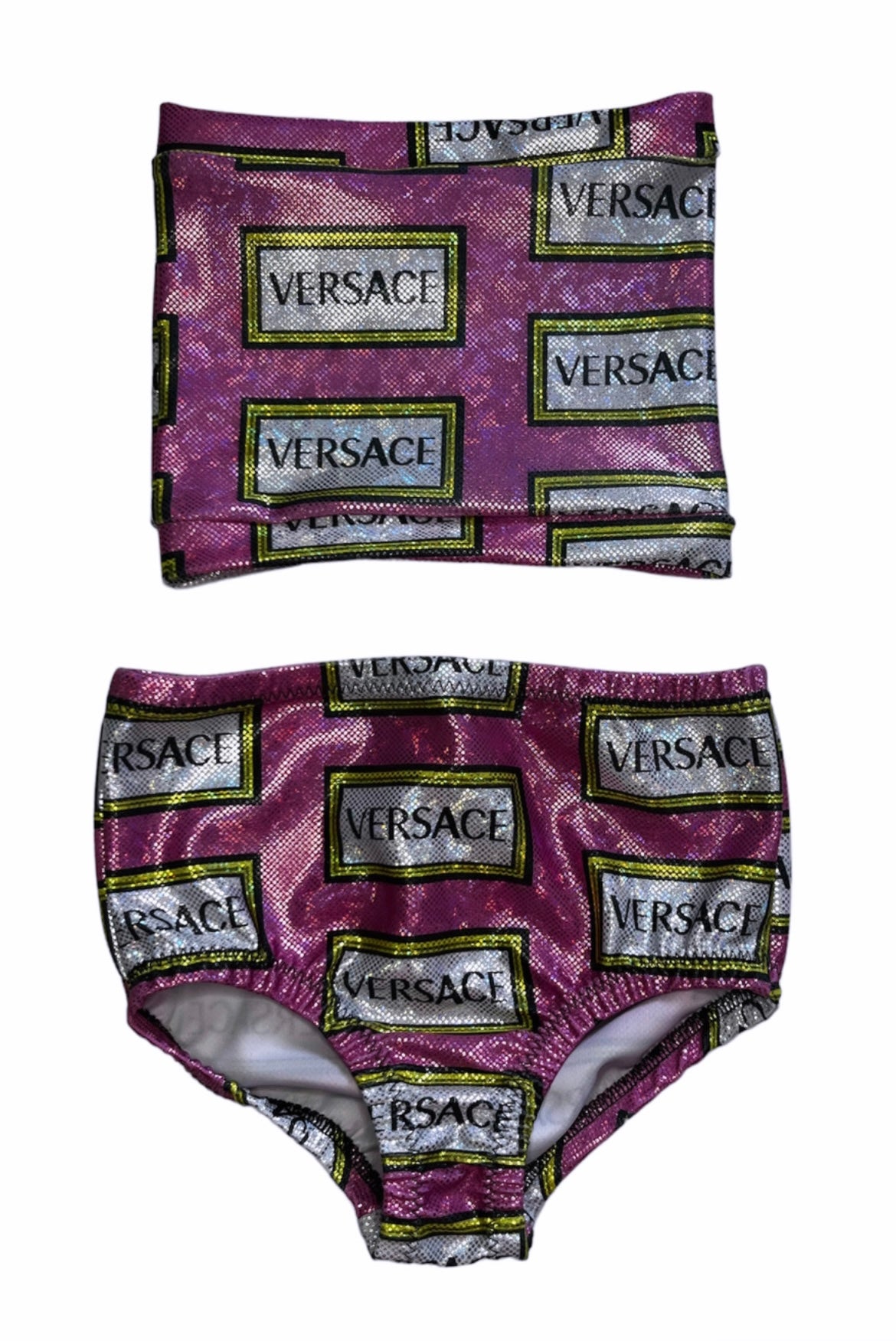 Violet Bandeau Swim Set