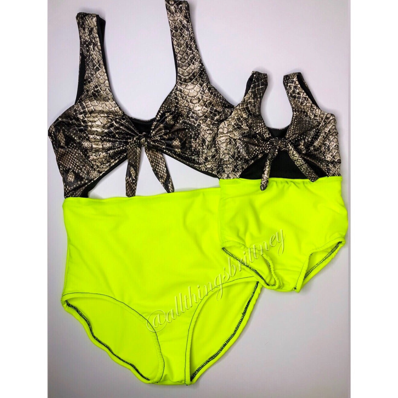 Girl's Neon Swimsuit