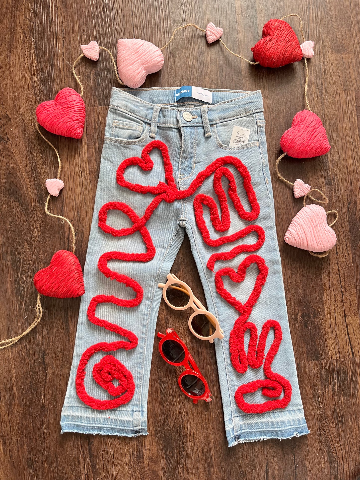 Red Yarn Jeans