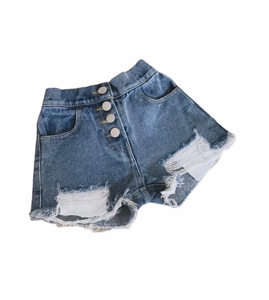 Summer Ready Distressed Denim Shorts